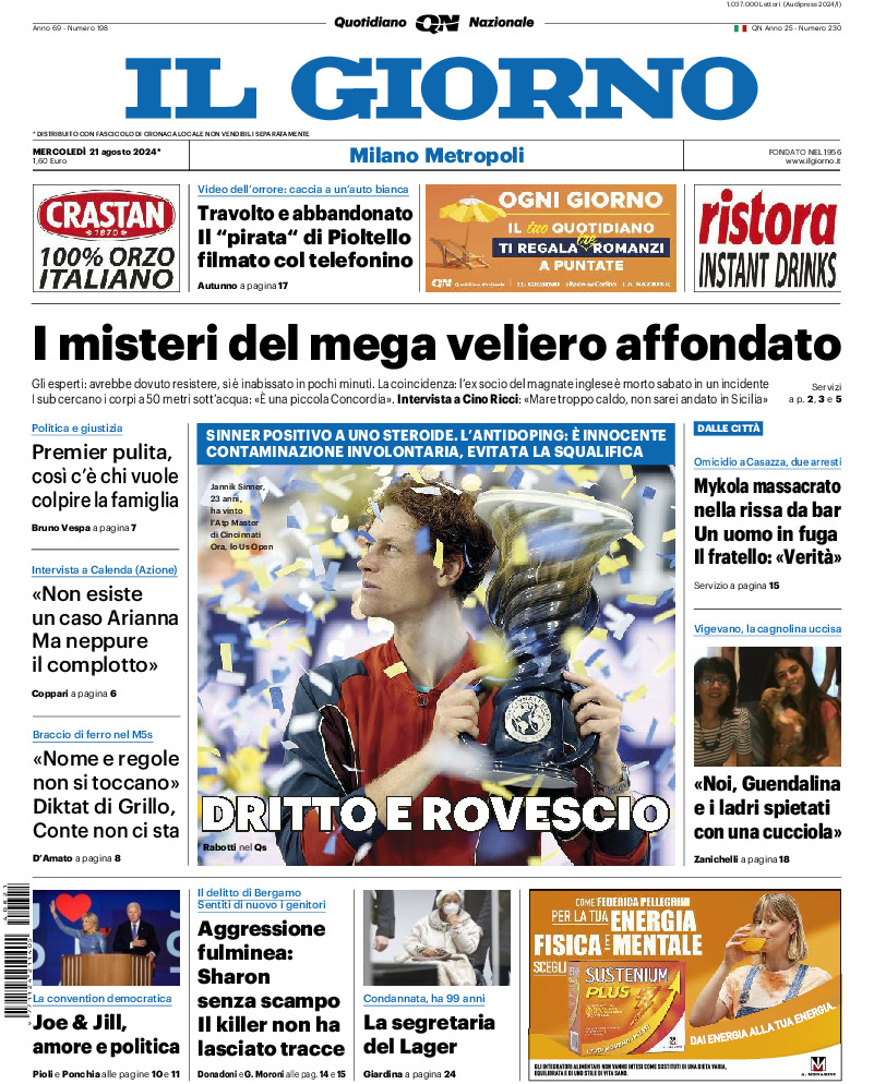 Prima-pagina-il giorno-edizione-di-oggi-20240821